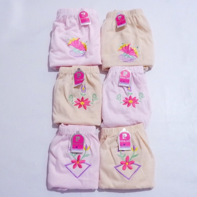 Celana dalam bordir 12 pcs ( lusinan )