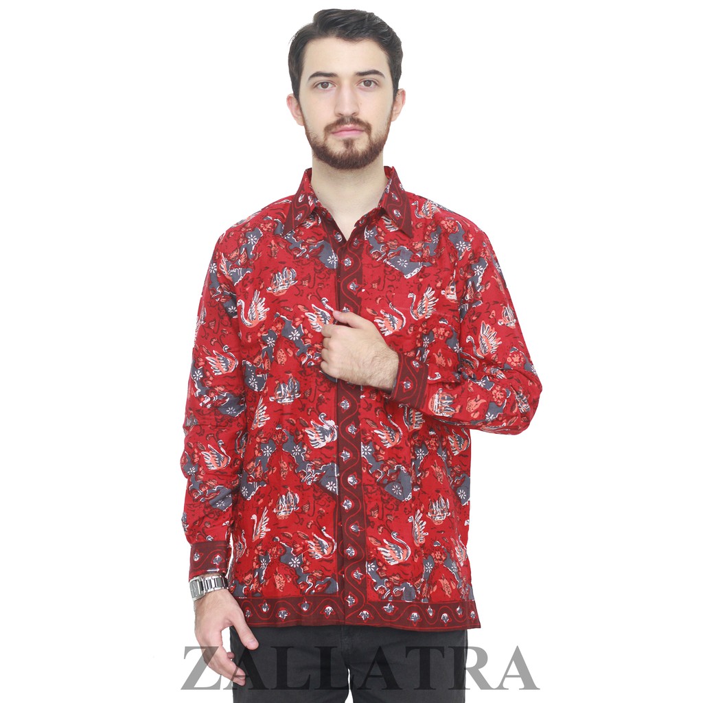 Model Baju Batik Pria Cap Asli Jambi Berkualitas - Zallatra J2