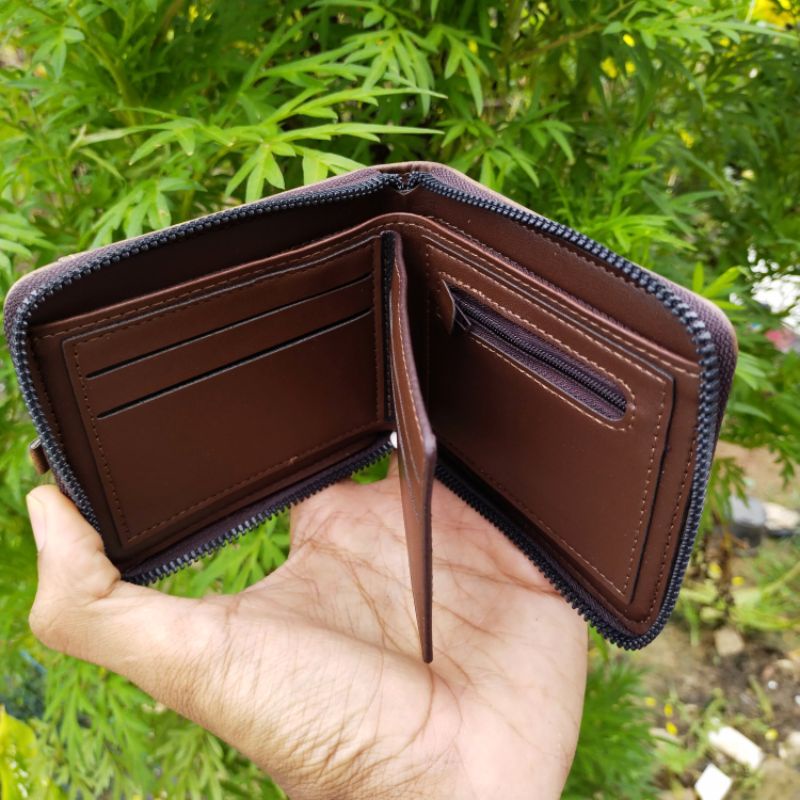 Dompet PoloDanny Kulit Premium Model Resleting free kartu kalung