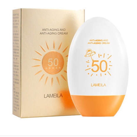 BISA COD !!! LAMEILA SUNBLOCK CREAM ~  SPF50+PA++++ Sun Protective Cream 3053 PERLINDUNGAN DARI SINAR MATAHARI