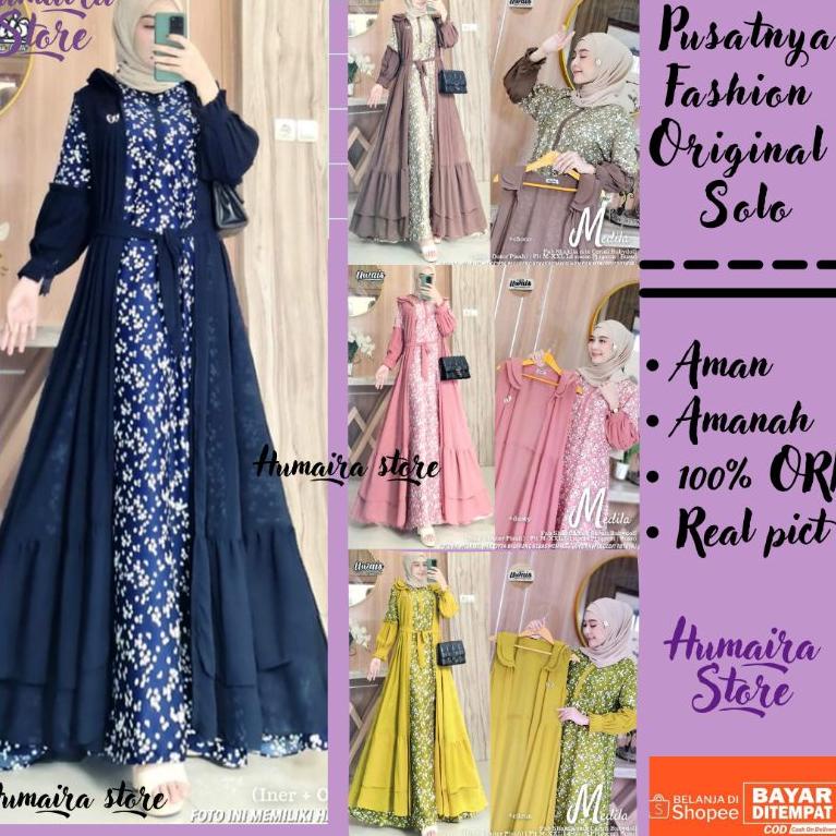 "Kag31au22ᴹ" (( RESTOCK )) JOVITA SET ORI BY CLA HIJAB // BAJU ATASAN TUNIK CERUTI BABYDOLL SETELAN 