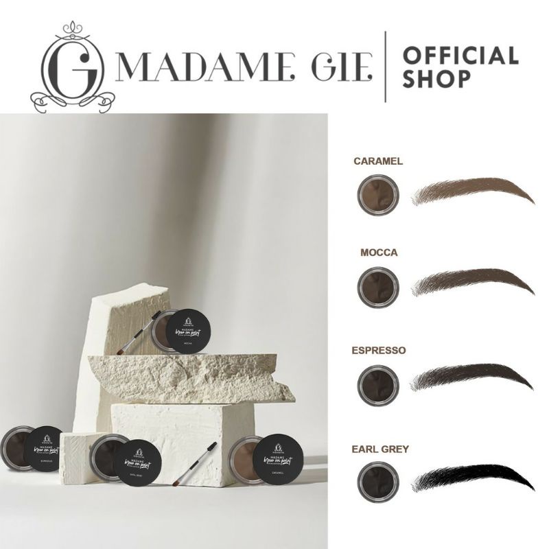 Madame Gie Madame Brow On Point – Make Up Eyebrow Pomade Cream Pensil Alis Waterproof