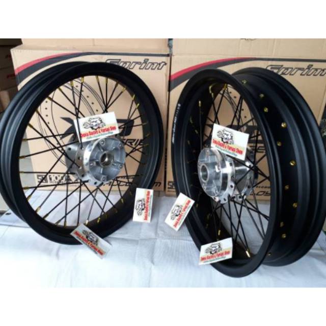 Paketan Velg lebar 300 350 17 Vixion Old Mx king Vixion new Rx king Velg sprint XD sama stel