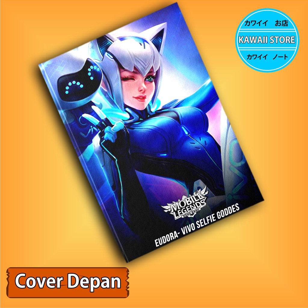 

Notebook / Pocket book Hard Cover Game MLBB EUDORA-VIVO SELFIE GODDES uk A5 & A6 / Notes Book