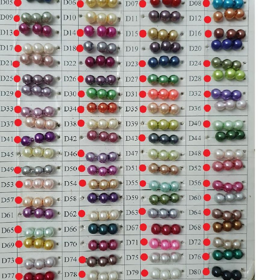 

>QP84177< MUTIARA SINTETIS 6 MM @20 RENTENG