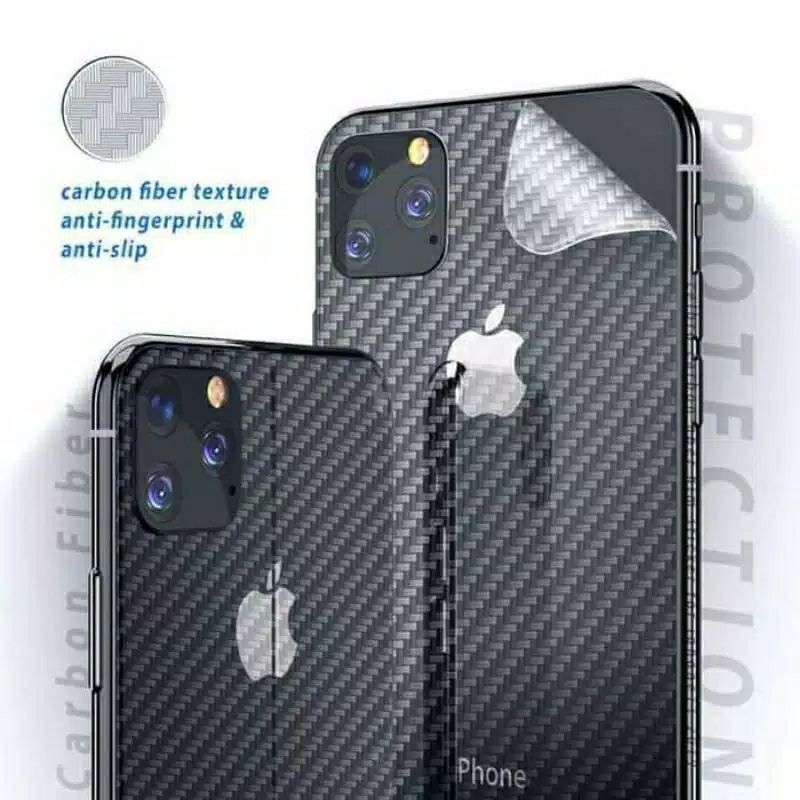 Garskin iPhone 12 / Mini / Pro / Pro Max Skin Carbon Back Protection