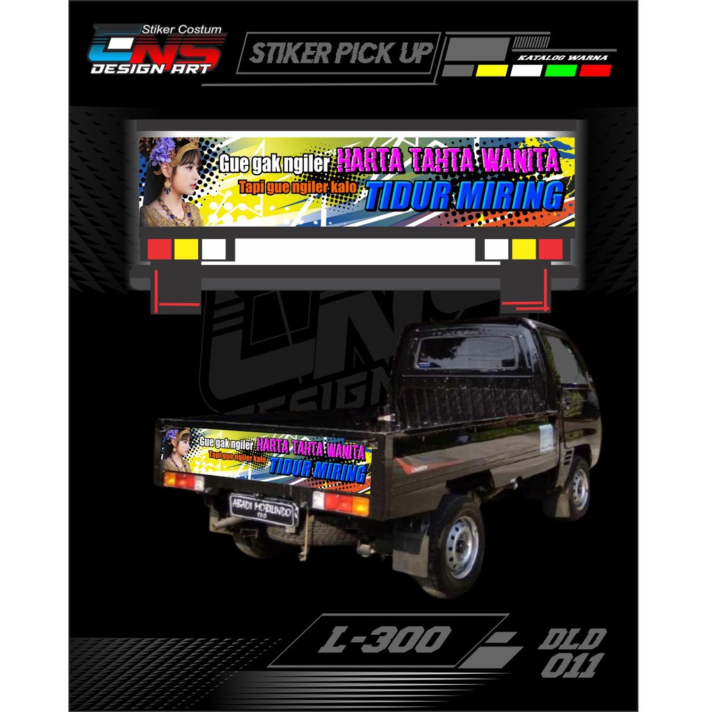 stiker pintu belakang carry ts 120 stiker variasi mobil pick up stiker mobil stiker pintu belakang a