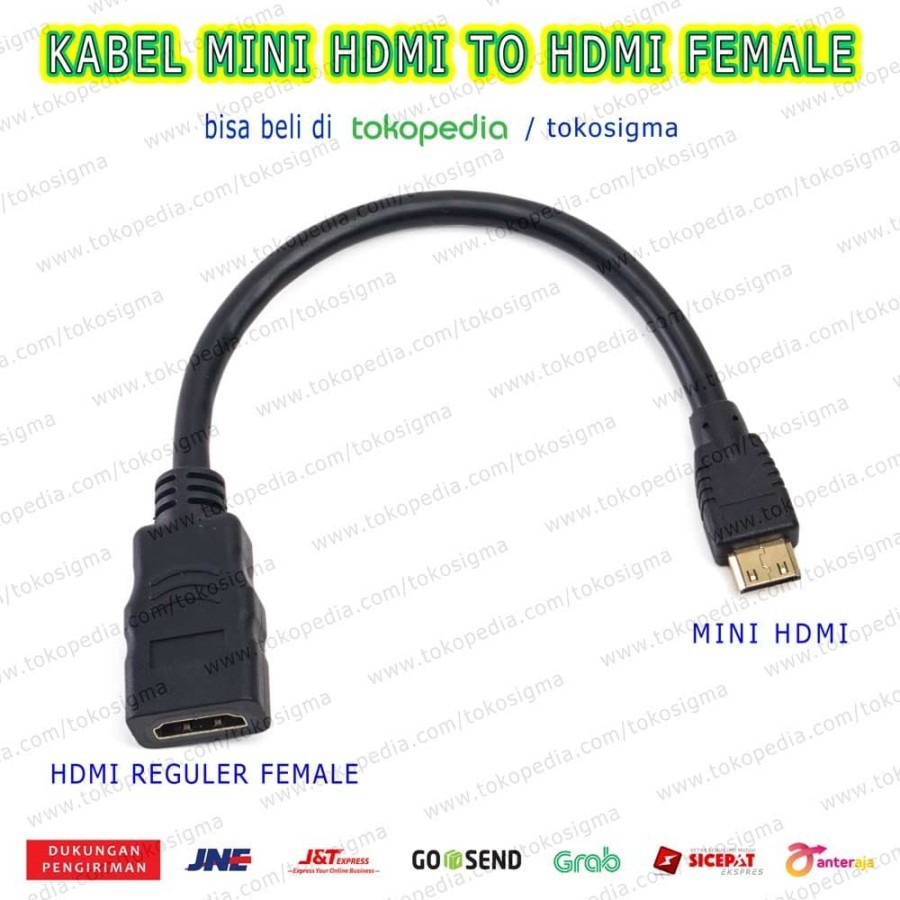 KABEL Mini Hdmi Male to Hdmi Female 20 cm