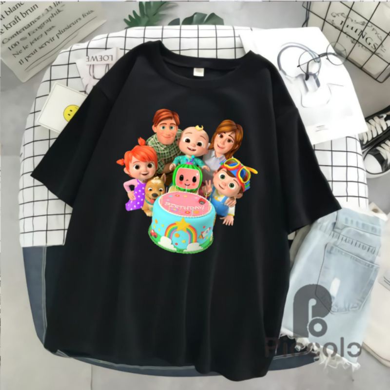 KAOS BAJU ANAK COCOMELON KELUARGA BAHAN PREMIUM