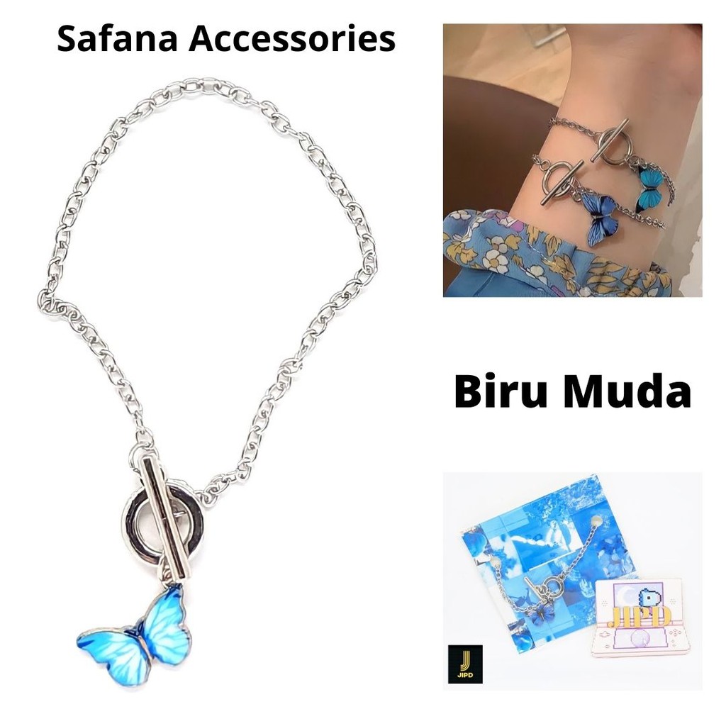 Gelang Kupu-Kupu Butterfly Blue Safana 105101