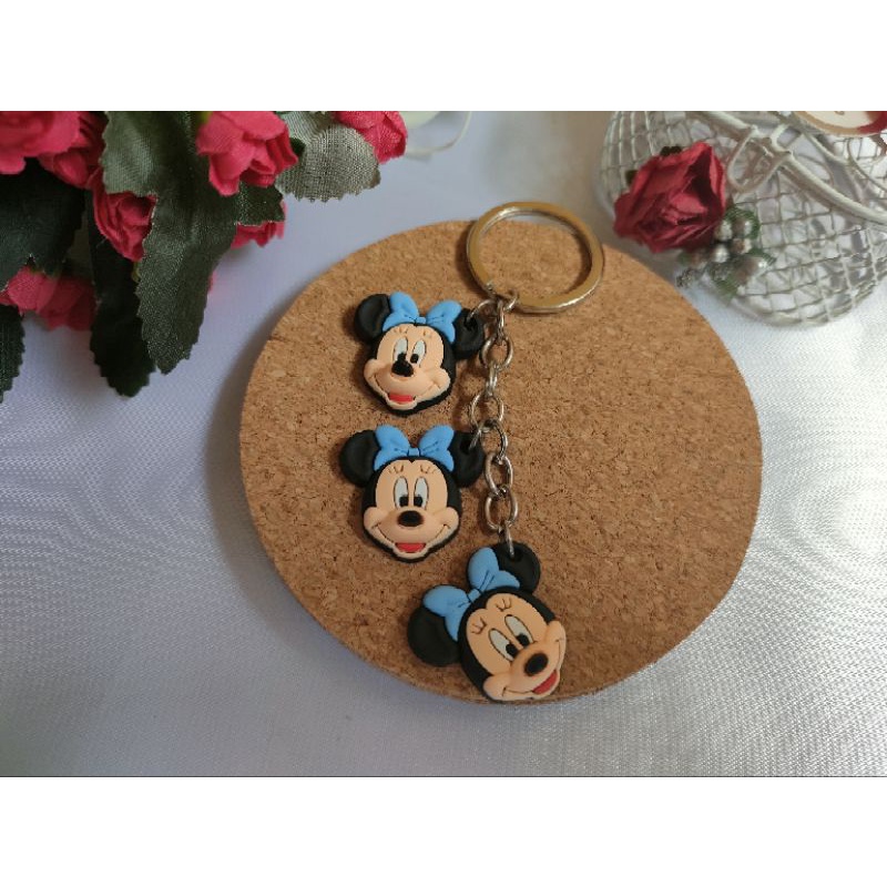 Gantungan kunci boneka Mickey Minie Mouse - Ganci aksesoris kualitas import