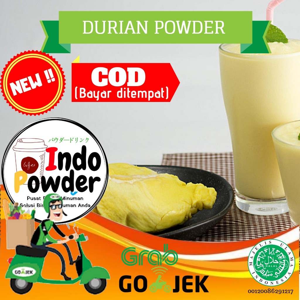 Bubuk Durian 1Kg / Durian Bubuk 1Kg / Powder Durian 1Kg / Durian Powder 1Kg / Bubuk minuman durian