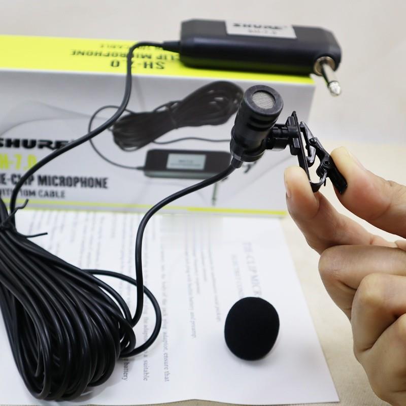 Mic Jepit Kancing clipon Shure SH-888 SH 888 SH-7.0 SUPER PEKA Cocok Untuk Imam Masjid, Ceramah