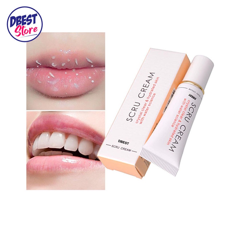 DBEST - TERLARIS SCRU CREAM Bleaching Bibir + Pelembab Bibir - Cream Crystal Clear &amp; Hydrated Skin Wit
