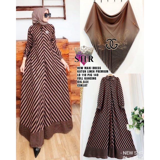 BEST SELLER NEW MAXI DRESS JUMBO SALUR BY SHR