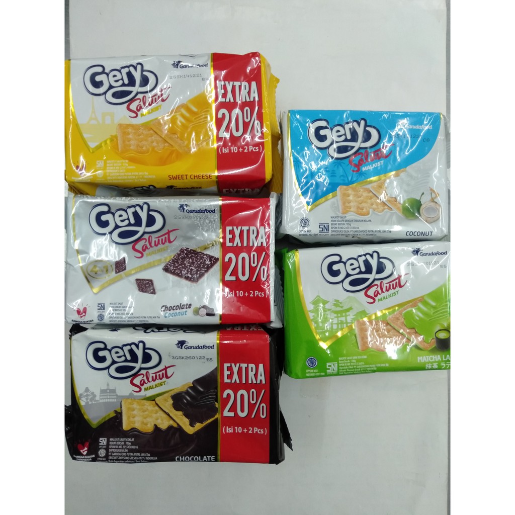 

Gery Saluut Malkist All Varian Gery Salut Malkist Kemasan 100gr