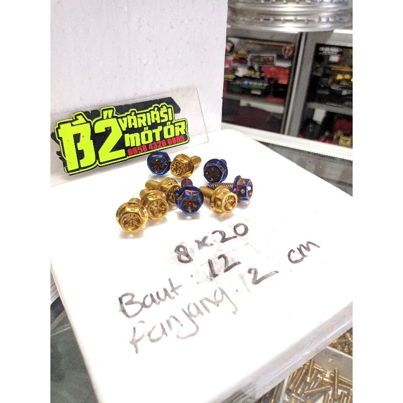 baut probolt 8x20 baut 12 panjang 2cm