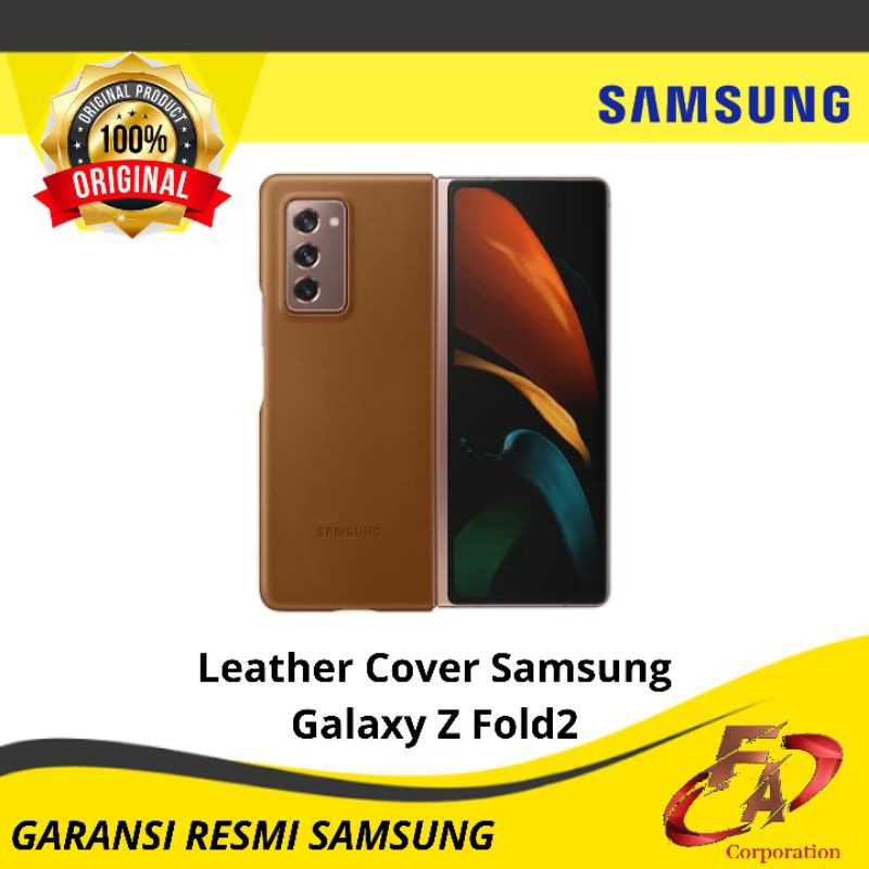 Leather Cover Samsung Galaxy Z Fold2 - Original Resmi Samsung