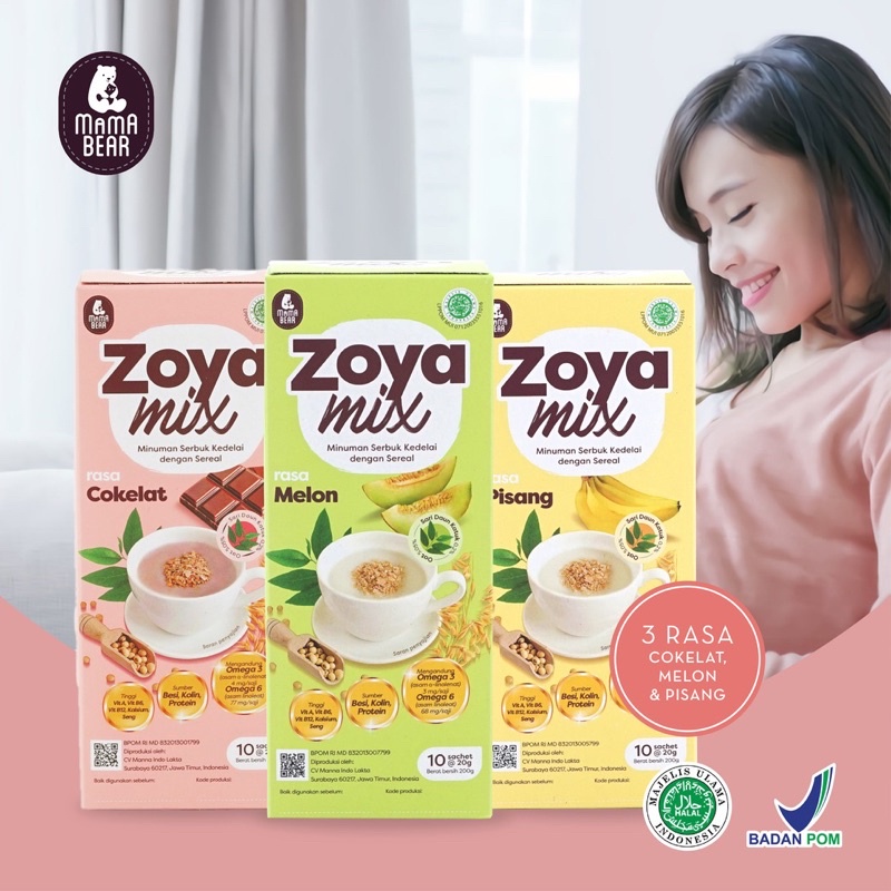 Castle - Mamabear Zoya Mix - Pelancar Asi Mama Bear - Asi Booster Sari Kacang Kedelai Daun Katuk