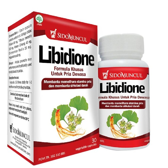 Kapsul Libidione Sidomuncul, Obat Libidion Suplemen Herbal Penambah Stamina Pria, Jamu_Kuat_Pria