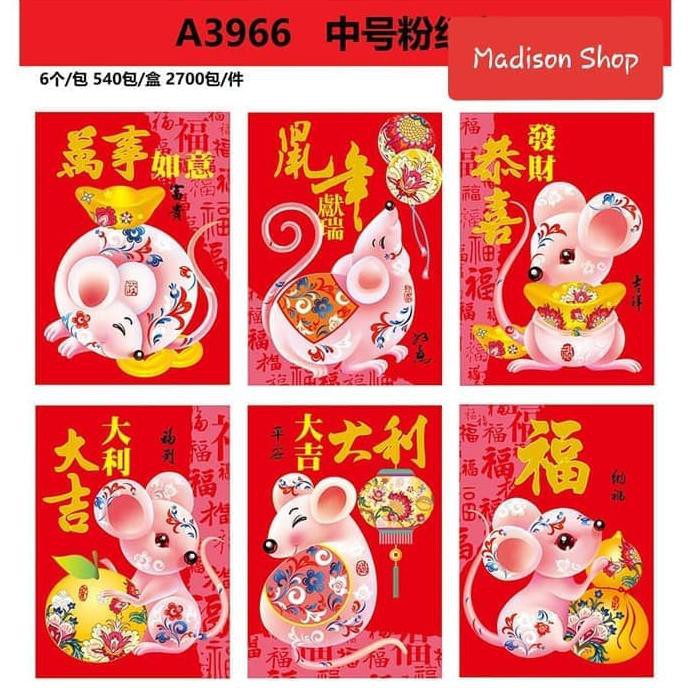 

14.84Ftgrdujh- Angpao Imlek/Aksesoris Imlek Angpao Babi Pendek Mix Model Ampao -Toko-Boneka.