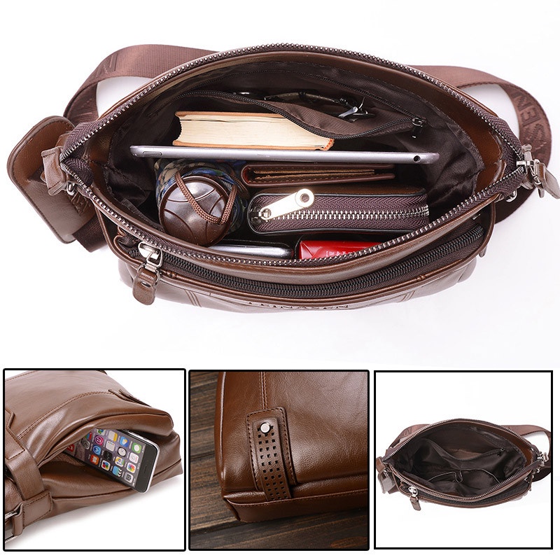 Rhodey Tas Selempang Messenger Crossbody Bag Pria dengan Dompet - 15036