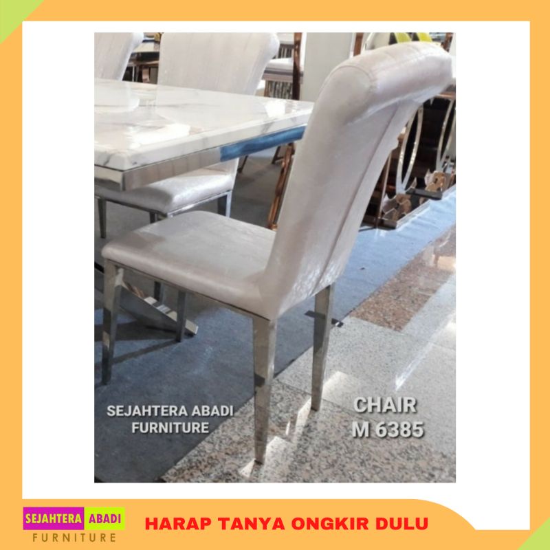 kursi makan stainless steel import