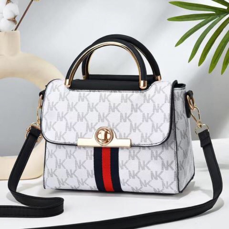 SG3496 syafniegalery hand bag import motif MK tas mini