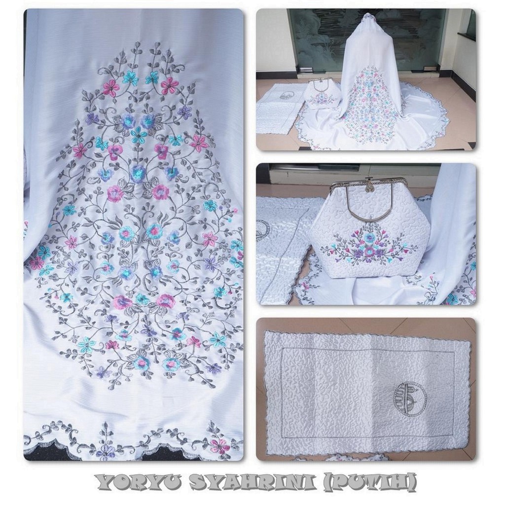 MUKENA SATIN YORYU SYAHRINI PREMIUM DEWASA JUMBO HANDMADE TRAVELING TAS BEHEL PROMO MURAH