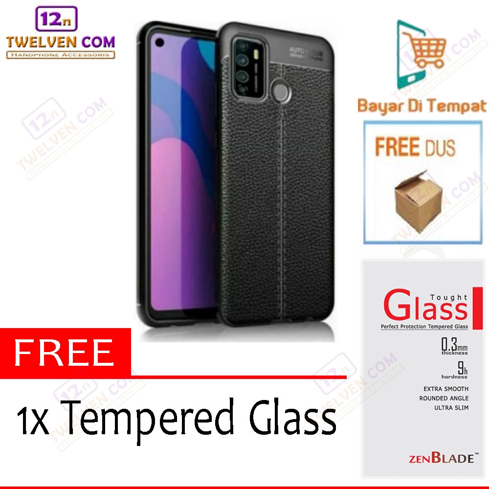 [FLASH SALE] Case Auto Focus Softcase Infinix Hot 9 Play - Free Tempered Glass