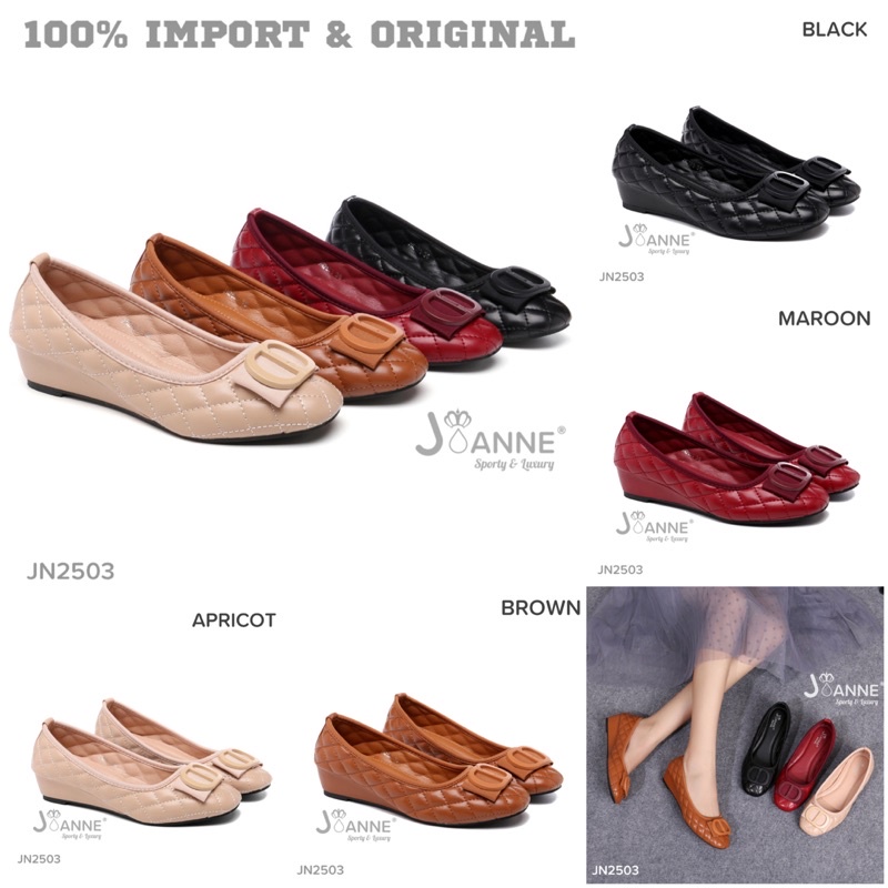 [ORIGINAL] JOANNE Wedges Shoes Sepatu Wanita #JN2503