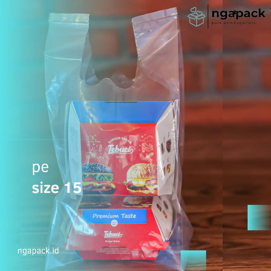 

PLASTIK KRESEK PE 15 DOUBLE TEBAL-BENING, UKURAN 15*34*10