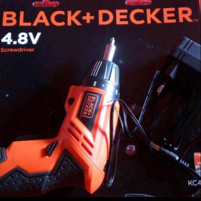BLACK & DECKER mesin bor charger cordless screw driver 4.8 V - KC4815