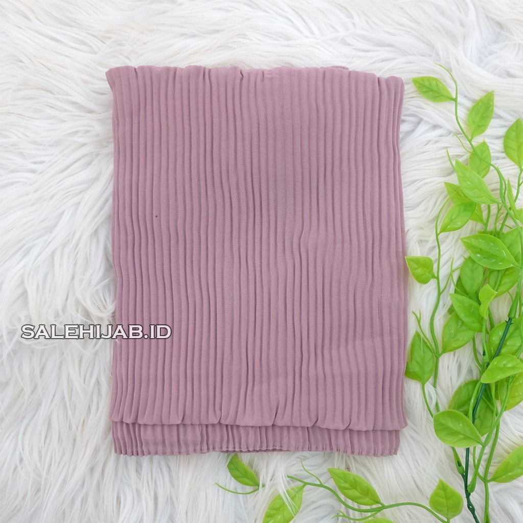 PASHMINA FULL  PLISKET LIDI CERUTY PLEATED || HIJAB PASHMINA CERUTI FULL PLISKET TANPA GARIS TENGAH-COKSU