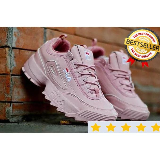 Pengiriman Cepat Fila Distrubtor Sepatu Olahraga / Senam Wanita Grade Semi Original BARANG BAGUS