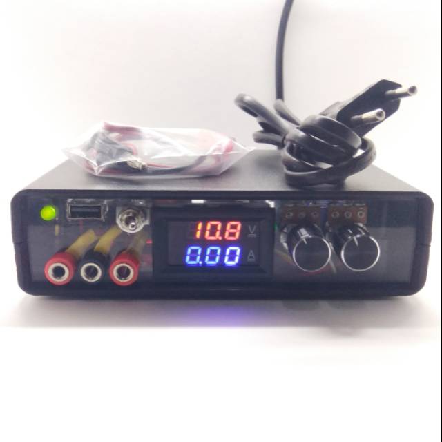 MBR 12A 24VOLT  Adjust volt,Ampere Alat Service/Project Elektronik Box Acrylic/Transfaran