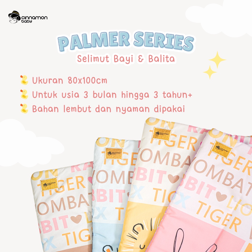 Cinnamon Baby - Selimut Bayi &amp; Balita Palmer Series / Selimut Anak Premium Quality