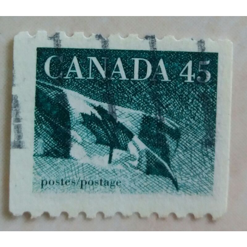 

(AA) Perangko Canada Tahun 1995 Seri The Canadian Flag Used 45 c