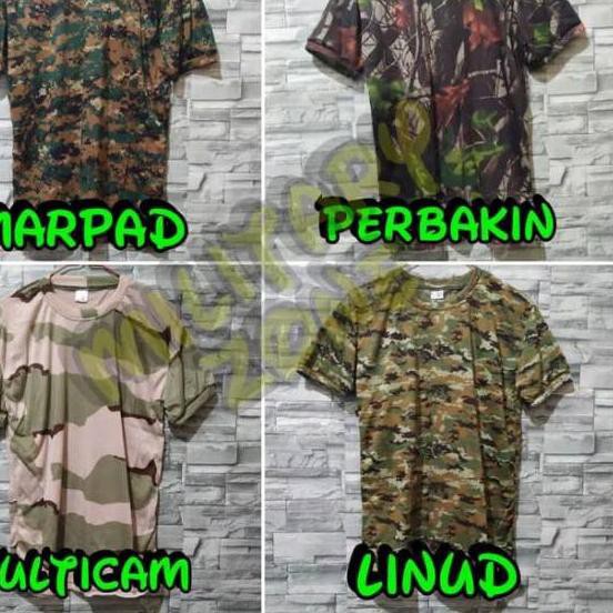 Termurah GROSIR BAJU KAOS LORENG LENGAN PENDEK TACTICAL CAMO OBLONG  BANDUNG ARMY LAPANGAN