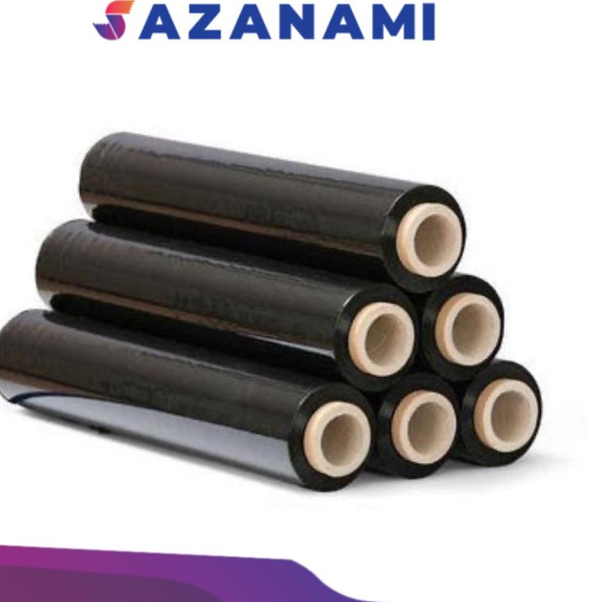 

♕ HITAM STRETCH FILM 50CM X 150M FULL HITAM PLASTIK WRAPPING PLASTIC WRAP 1 ROLL ☉