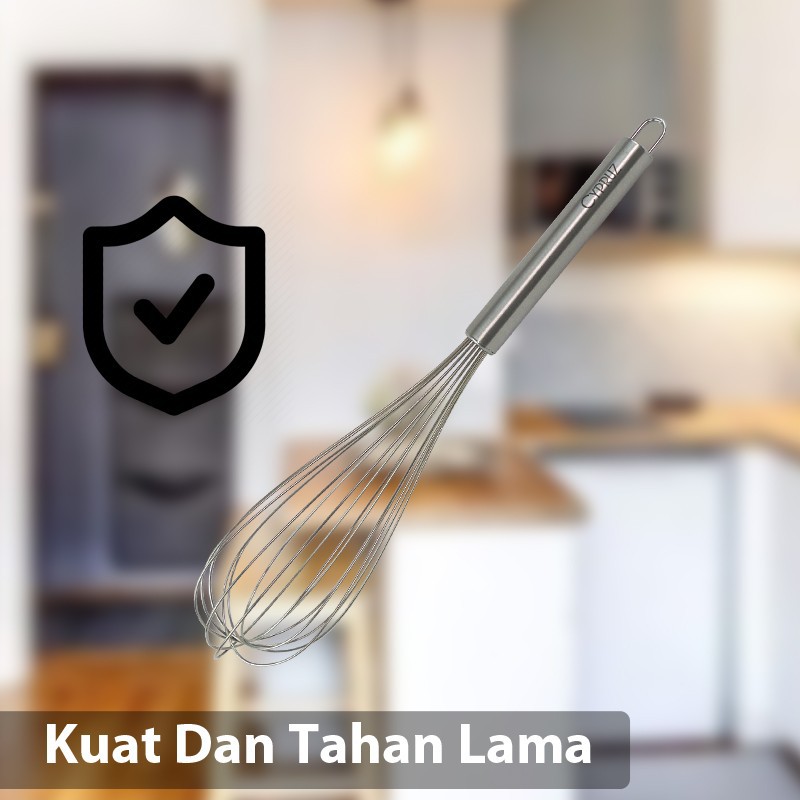 CYPRUS AD 1094 - Pengocok Telur Stainless Steel / Hand Egg Beater 35 cm