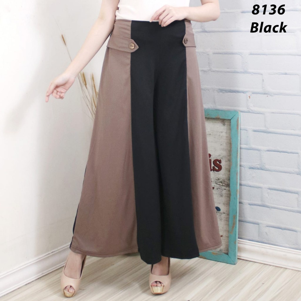 CELANA KULOT PANJANG WANITA 8136 BAGGY PANTS LUVALINE SUPER MURAH KUALITAS BAGUS