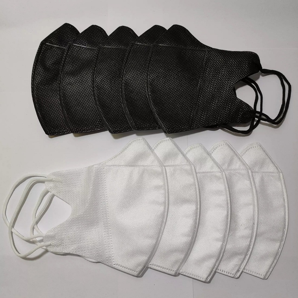 ONLYONE12 TERMURAH !!! Masker Duckbill 3ply HItam &amp; Putih Isi 10-50pcs