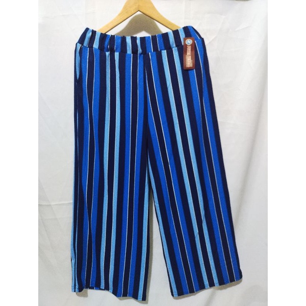 KULOT PANJANG JUMBO MOTIF SALUR TERLARIS-Salur biru