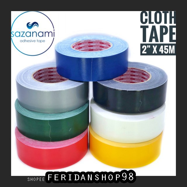 

BT362 LAKBAN KAIN HITAM BEST 2" INCH X 45M SAZANAMI CLOTH TAPE WARNA 48MM JUMBO - MERAH BY FERIDANSH