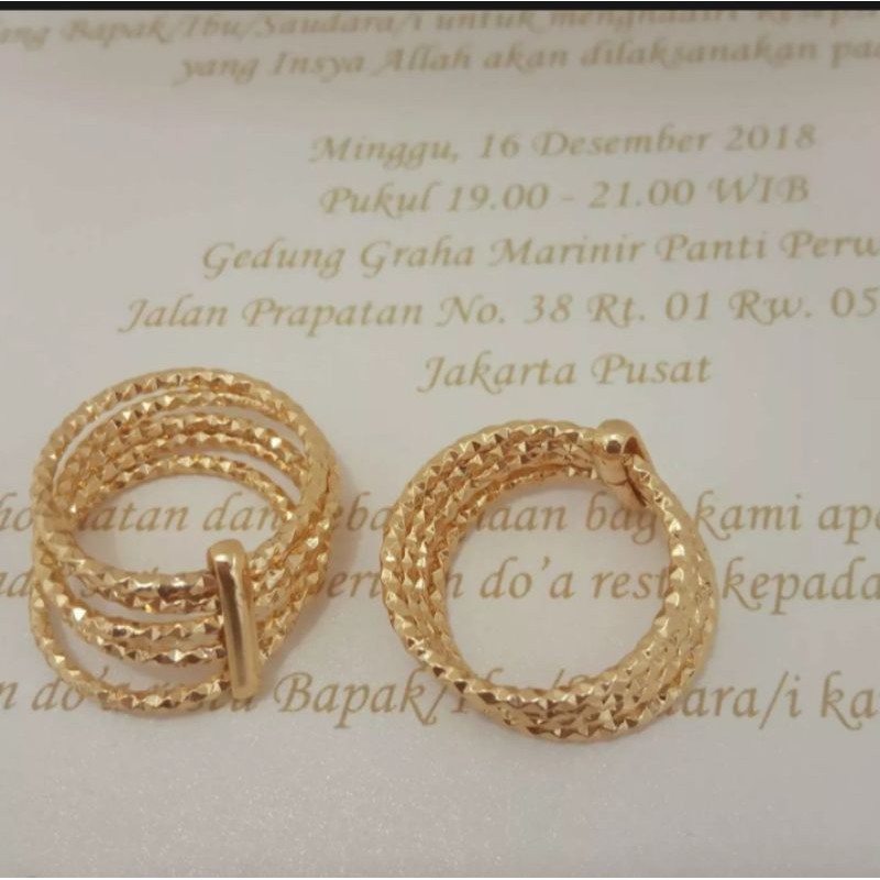 cincin keroncong gold harga satuan