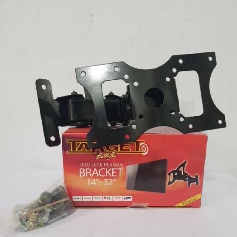 Bracket TV Plasma LED LCD 14&quot;- 32&quot; In Inch Butterfly Braket Breket Belalai Multi