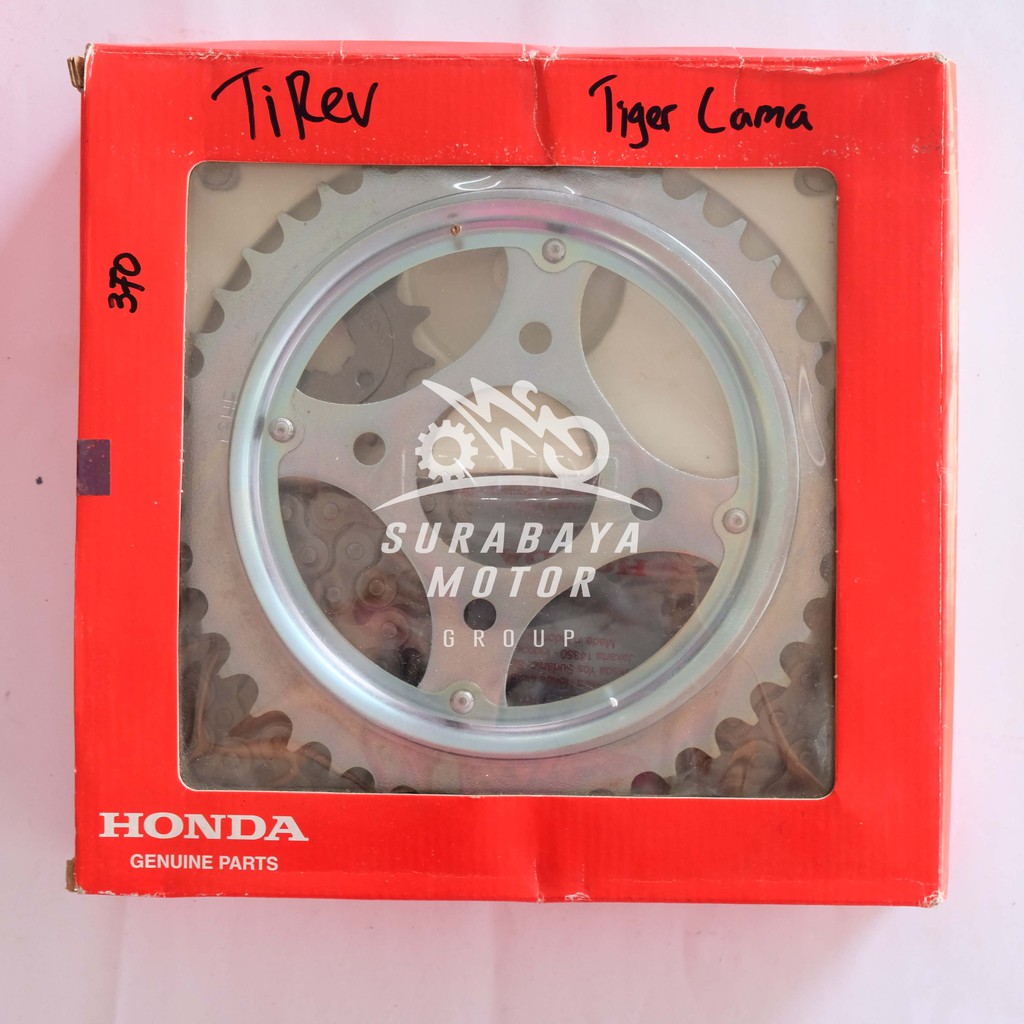 Gear Set Tiger KCJ AHM Honda Gearset Rantai Gear Depan Belakang Original ORI ASLI 06401-KCJ-690