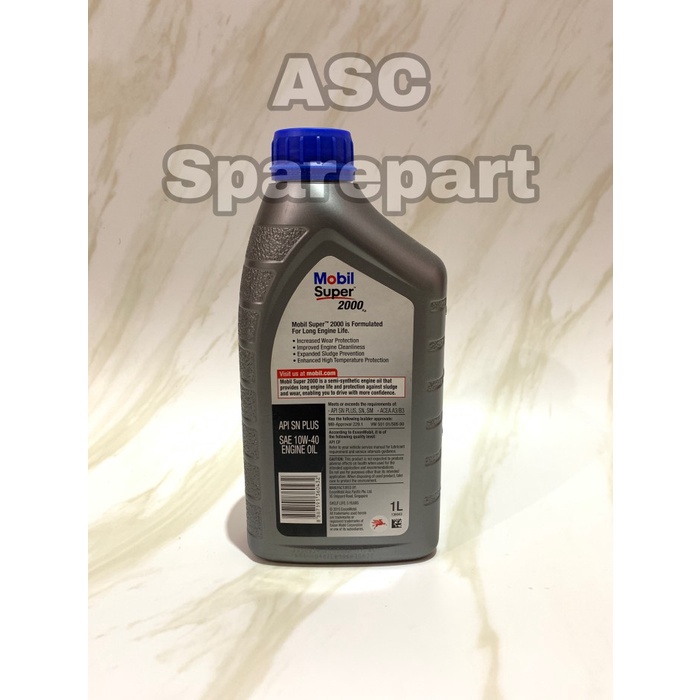 Oli Mobil Super 2000 10W-40 Liter #98