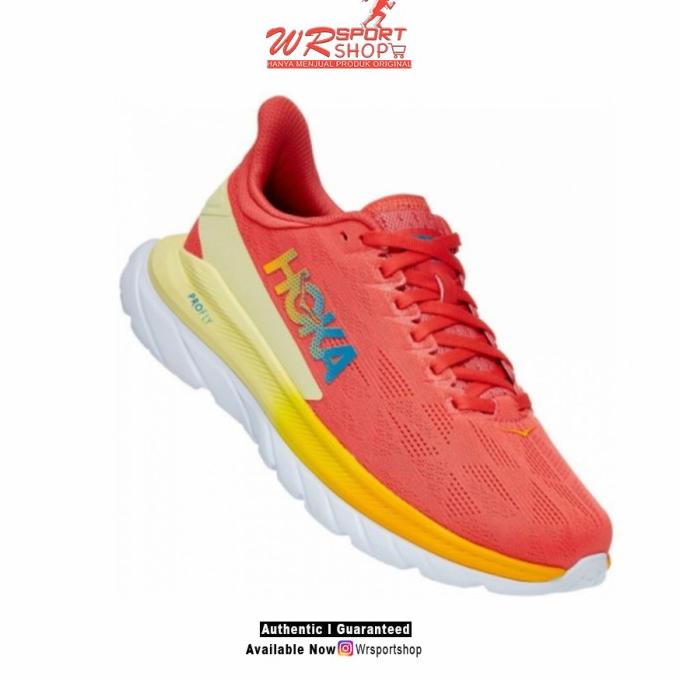 Hoka One One Mach 4 Mens Running - Hot Coral / Saffron ORIGINAL